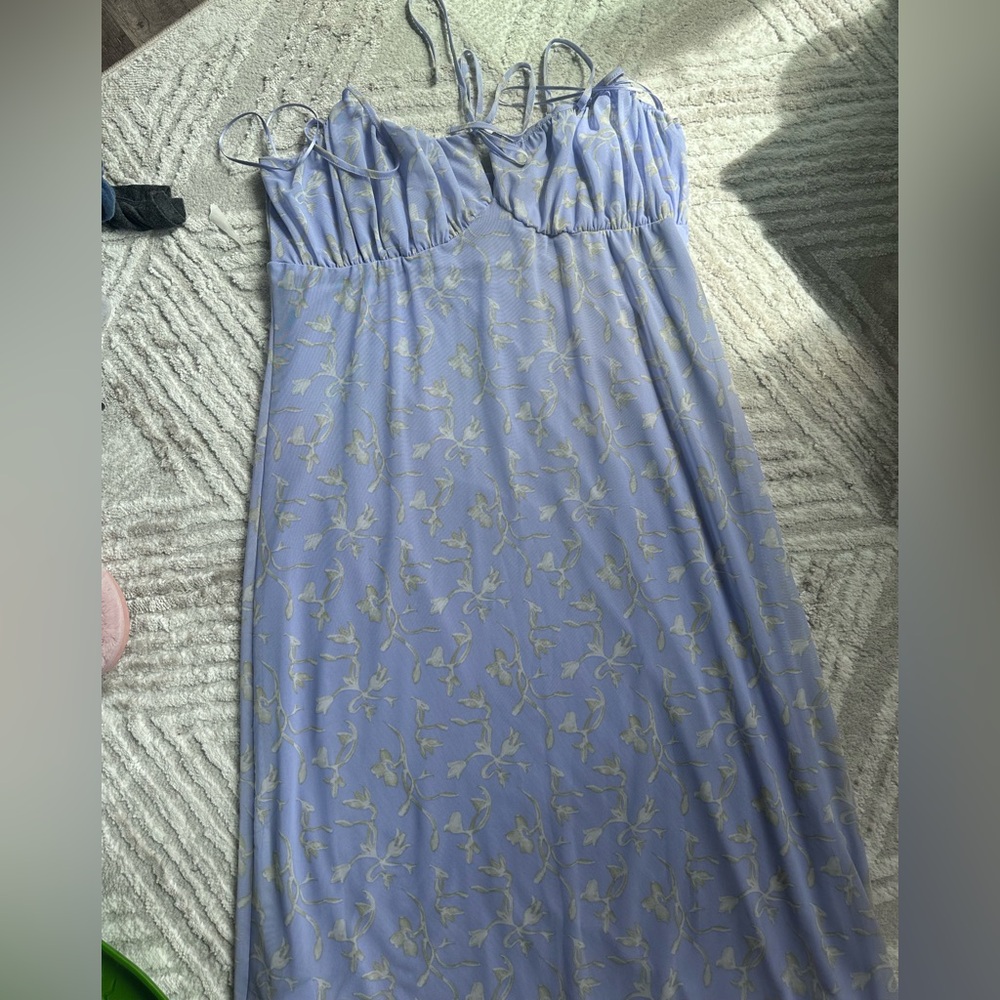 ANTHROPOLOGIE Periwinkle Sleeveless Baby Doll Dress🩵🩶
